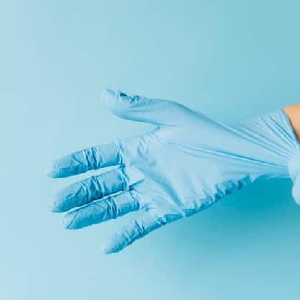 guanti nitrile senza polvere