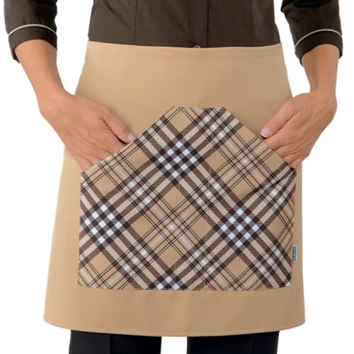 Grembiule Isacco Orleans biscotto/tartan