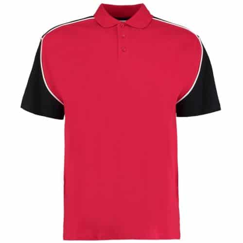 Polo formula racing rosso in cotone