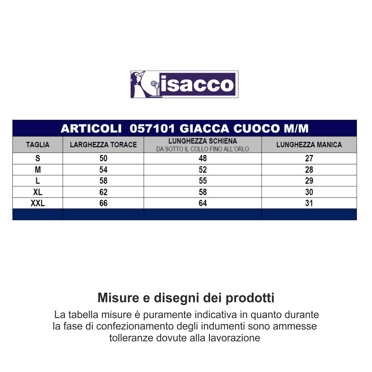 Giacca chef Isacco Enrico 057101 - immagine 4